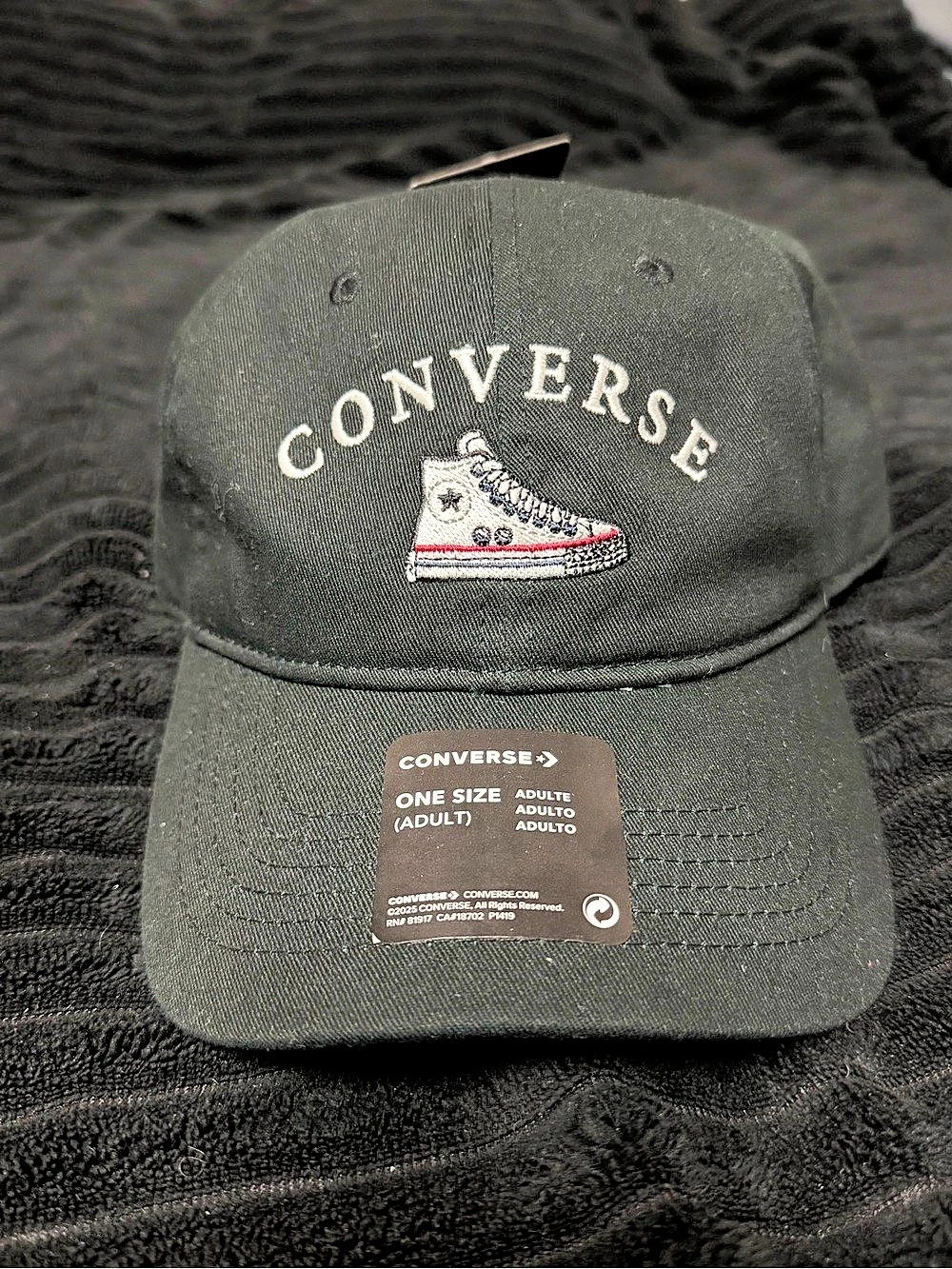 Converse Chuck Taylor Embroidered Sneaker Baseball Cap Embroidered Logo Hat in
